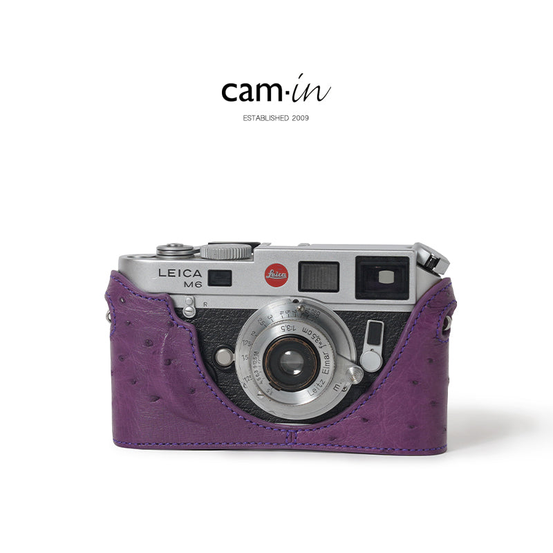 Cam-in Camera Case for Leica M6（Ostrich leather）