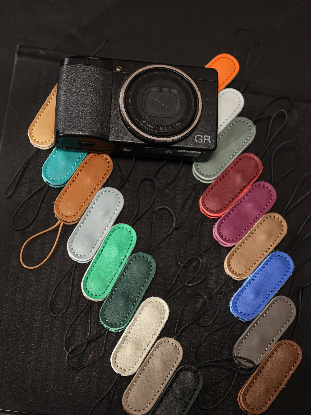 Cam-in  LWS-030 Series GR Genuine Leather Camera Finger Strap