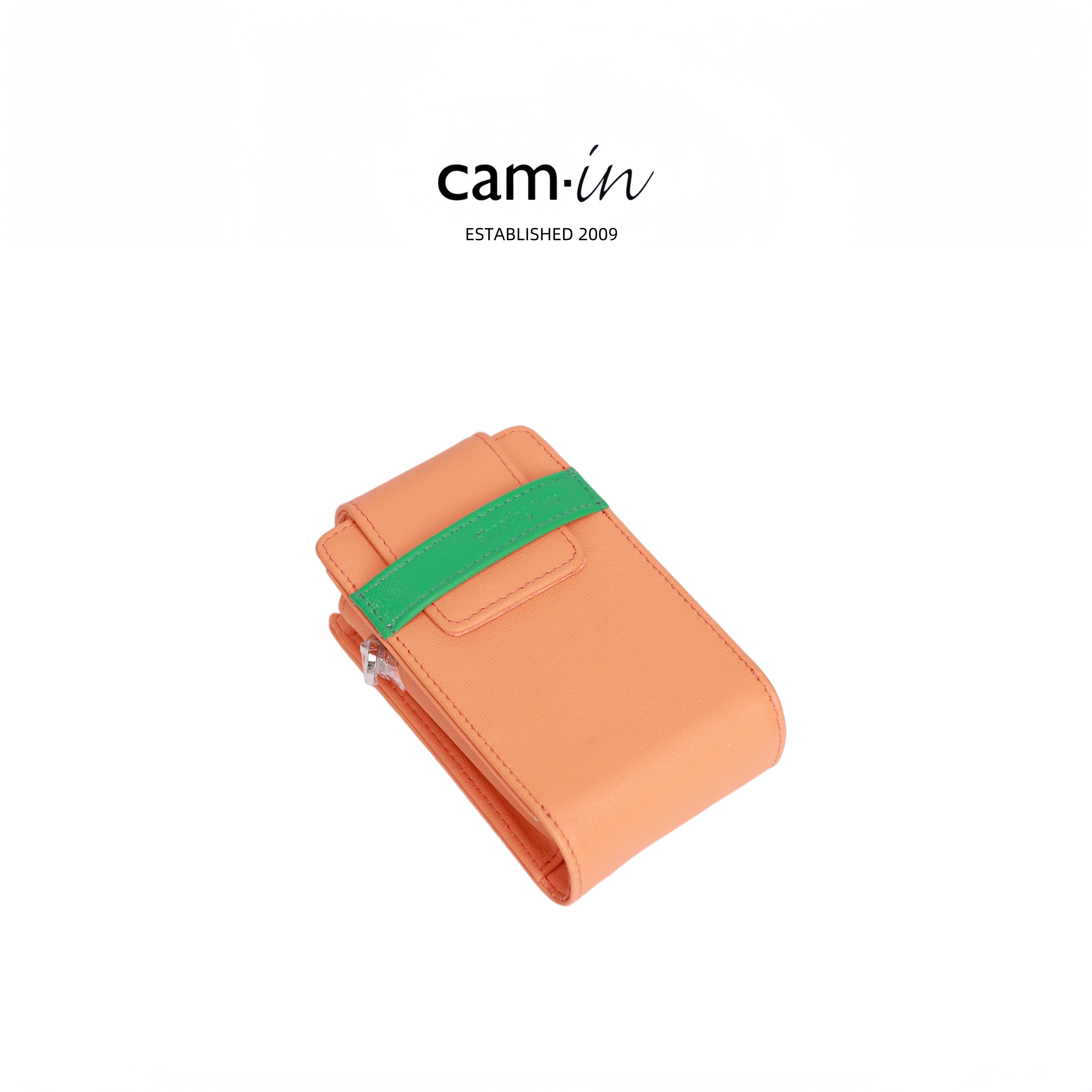 Cam-in leather carrying case for Ricoh GRii, GRiii, SONY Cyber-shot HX-V700, and CONTAX T cameras