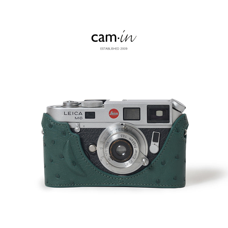 Cam-in Camera Case for Leica M6（Ostrich leather）